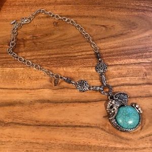 Turquoise Elephant Necklace